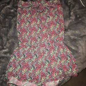 Strapless romper